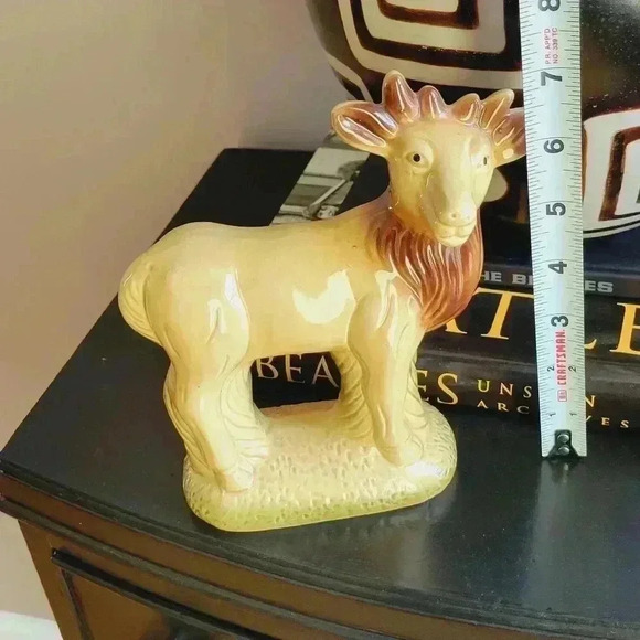 Unusual Vintage Ceramic Piece Moose Deer Elk Figure Handcrafted - Picture 7 of 10